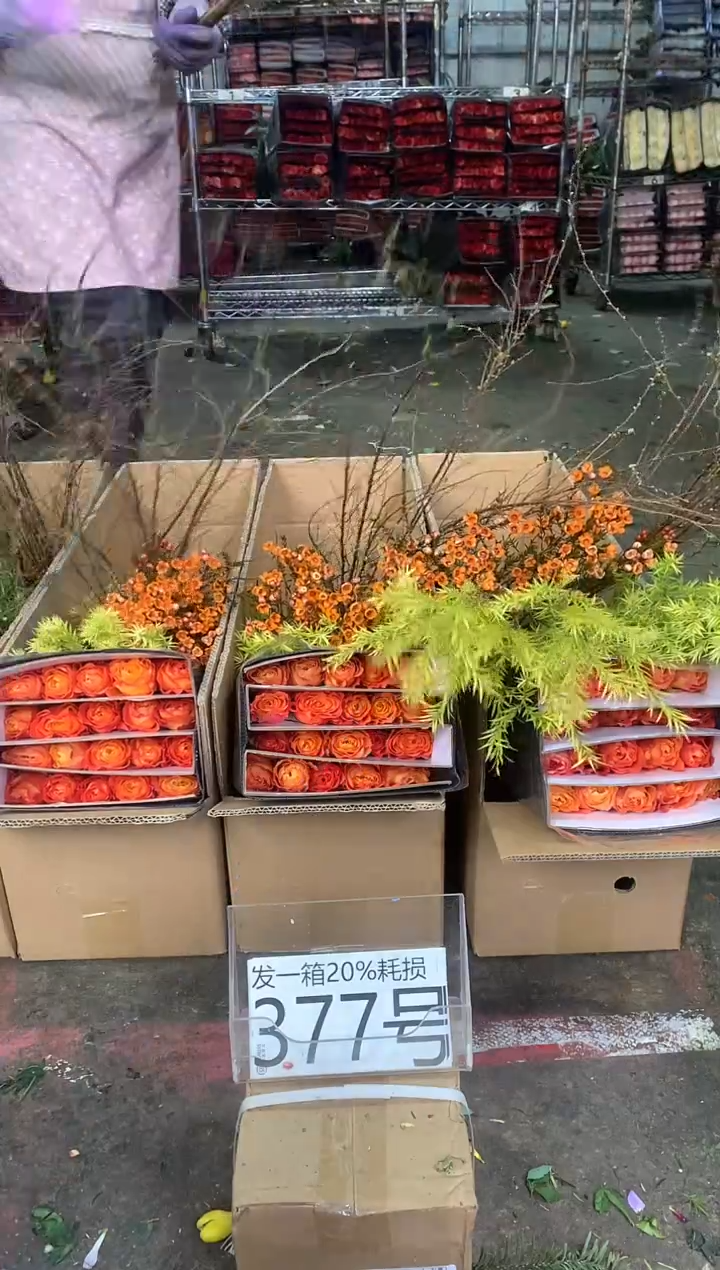 377号♥中通含20%耗损发一箱鲜花