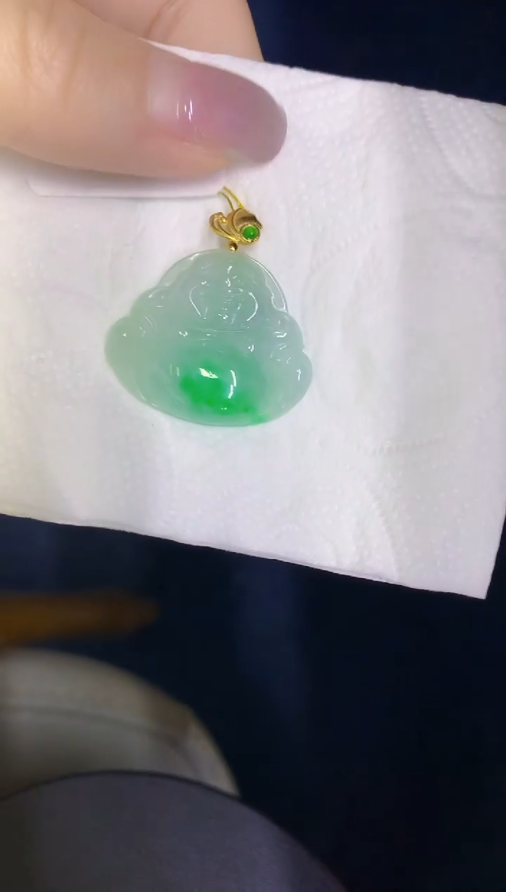 颈饰未镶嵌翡翠缅甸天然翡翠A货