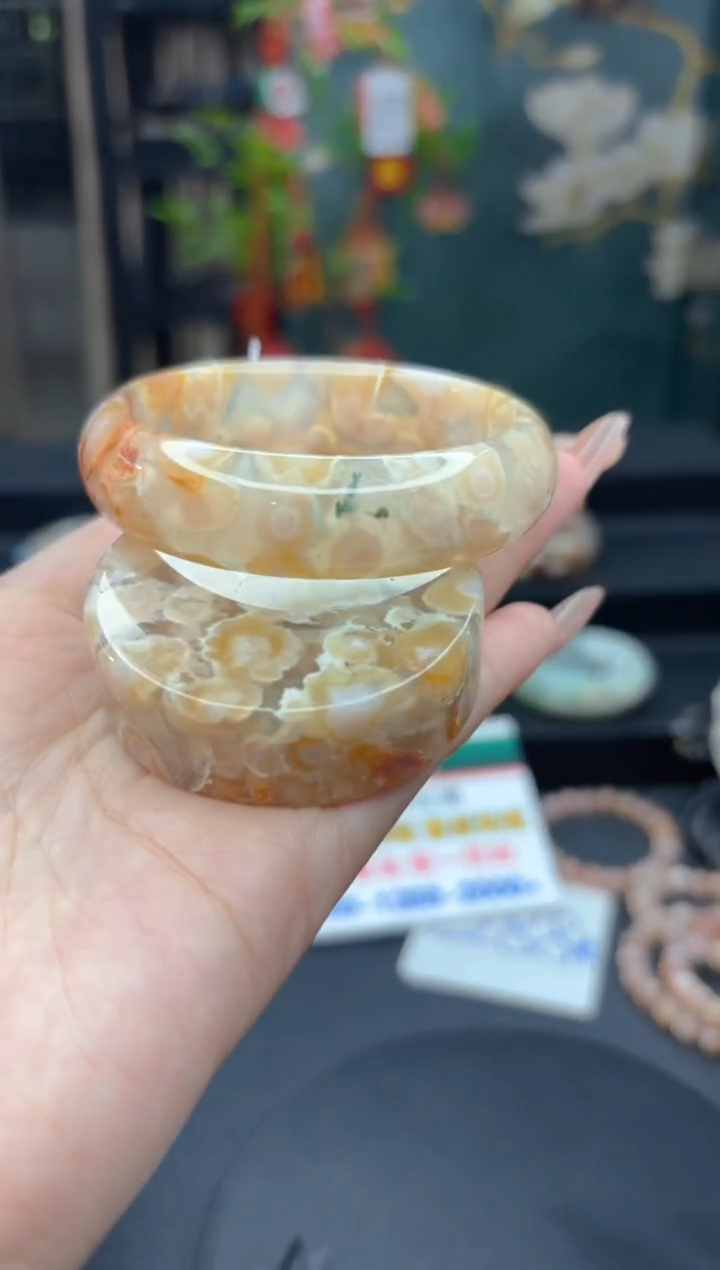 【闪购商品】石英质玉手镯未镶嵌92（55圈赠送镯心）