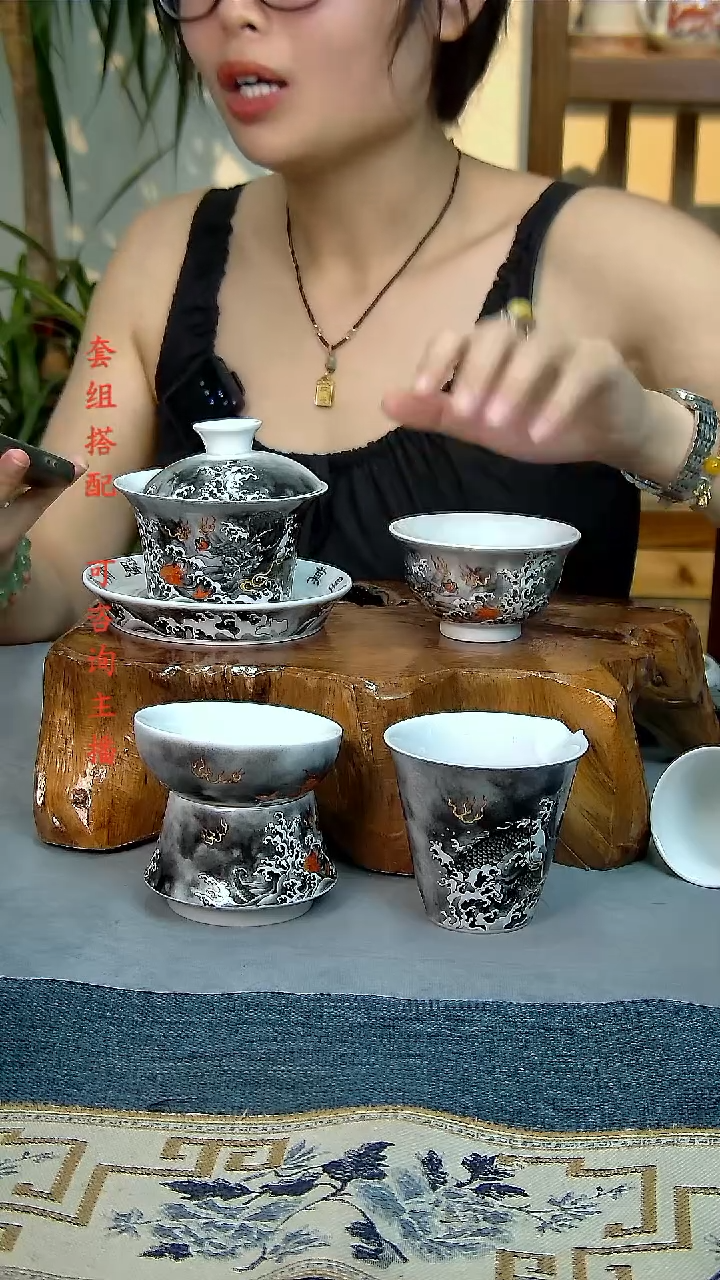 简装家用款4件套 白瓷陶瓷茶具