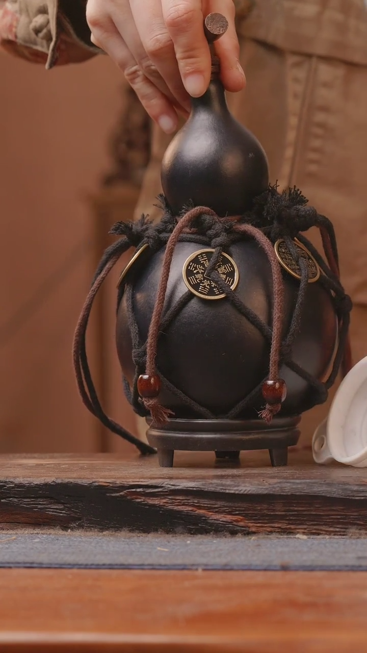 【闪购商品】162号精品大漆葫芦防腐防渗装水茶酒