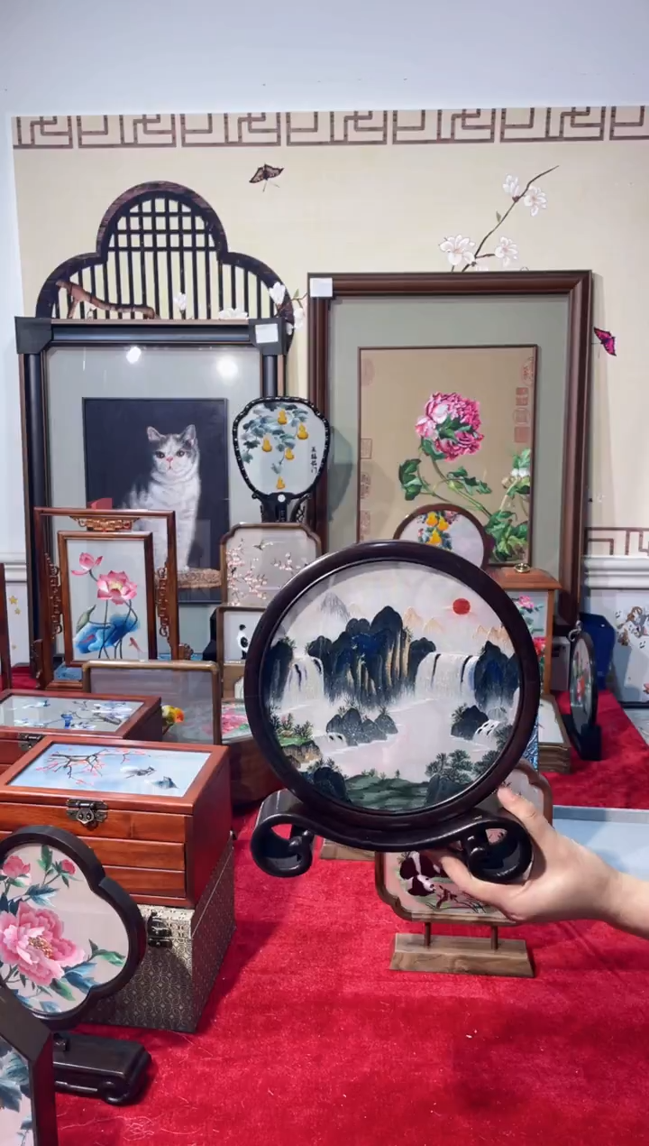 织绣精品苏绣手工刺绣，成品摆件23