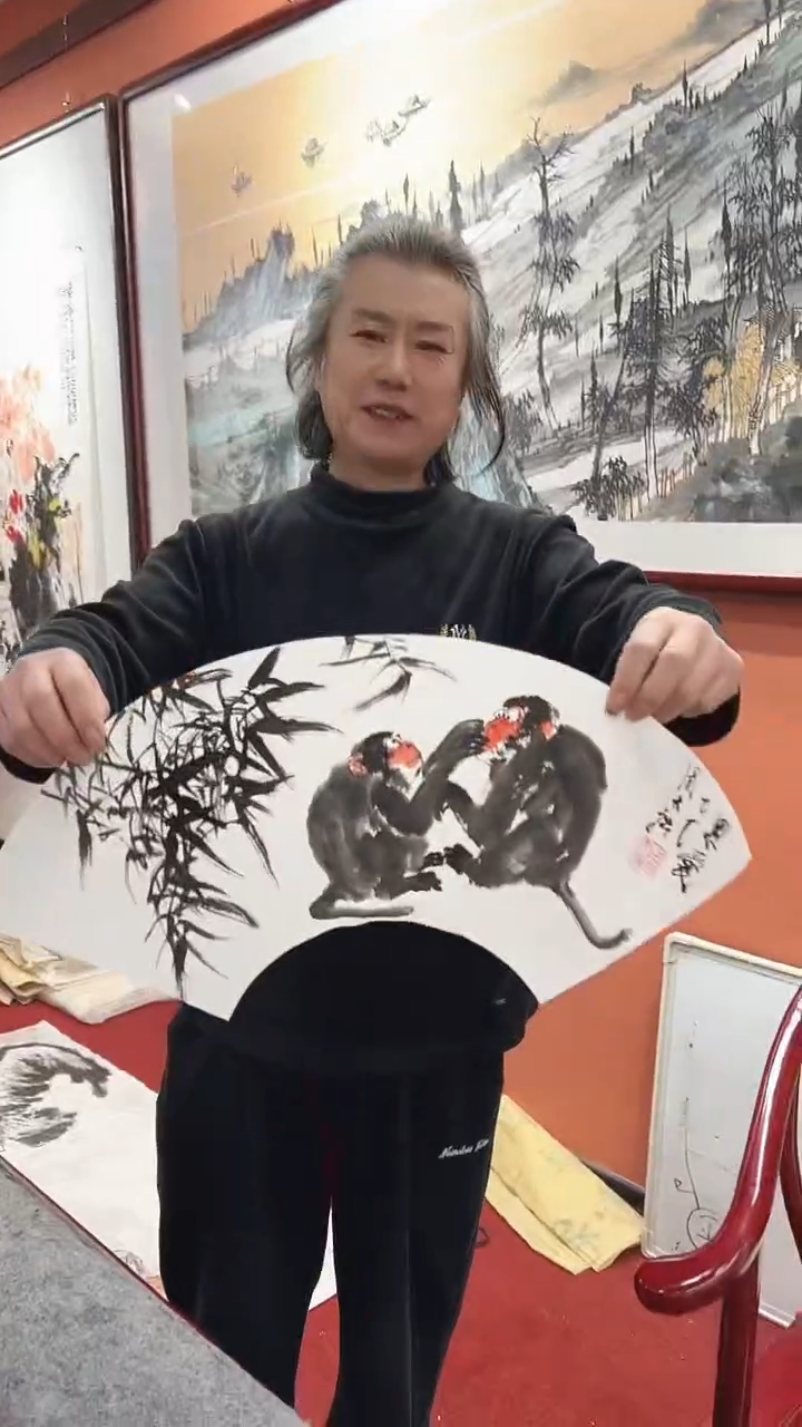 国画周大拙/国画/扇面