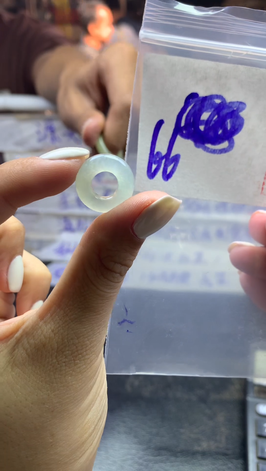 【闪购商品】定制翡翠未镶嵌甜甜圈66元毛货需精抛光发