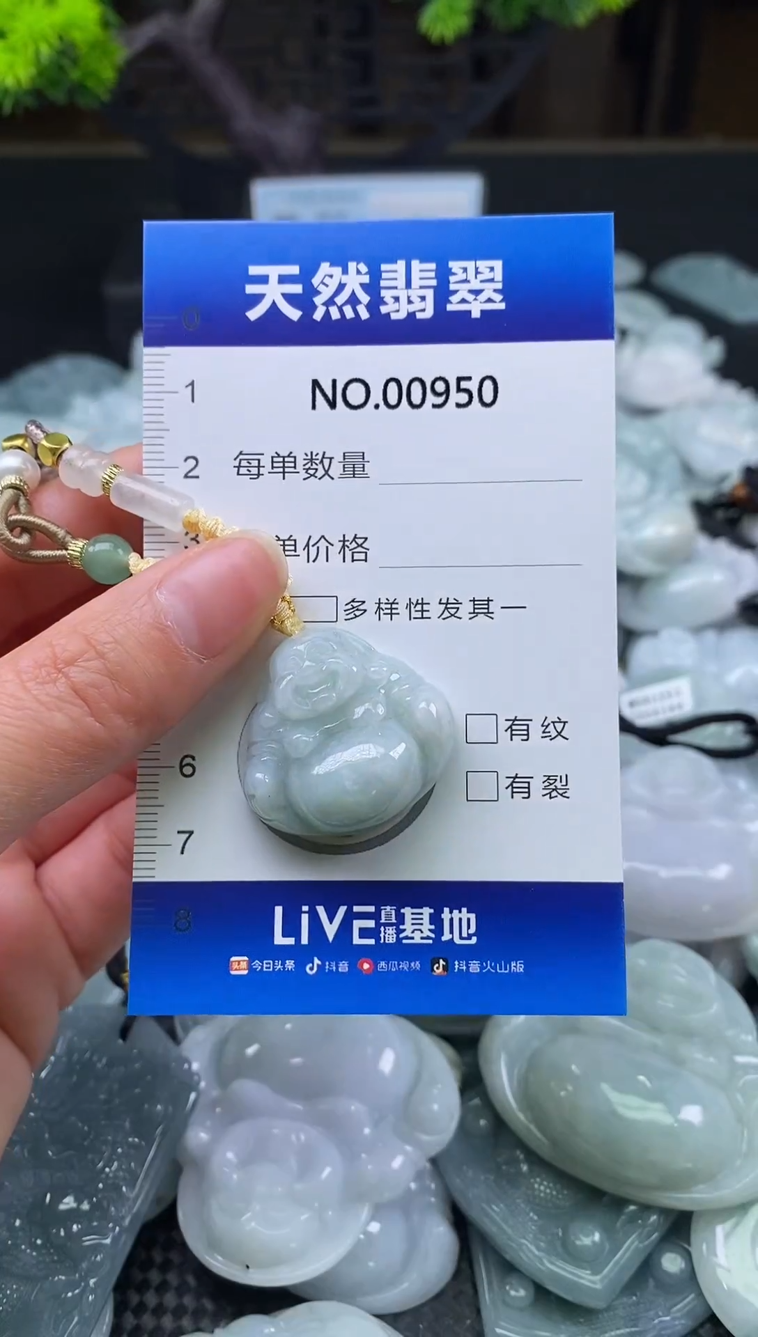 颈饰未镶嵌翡翠天然缅甸翡翠950