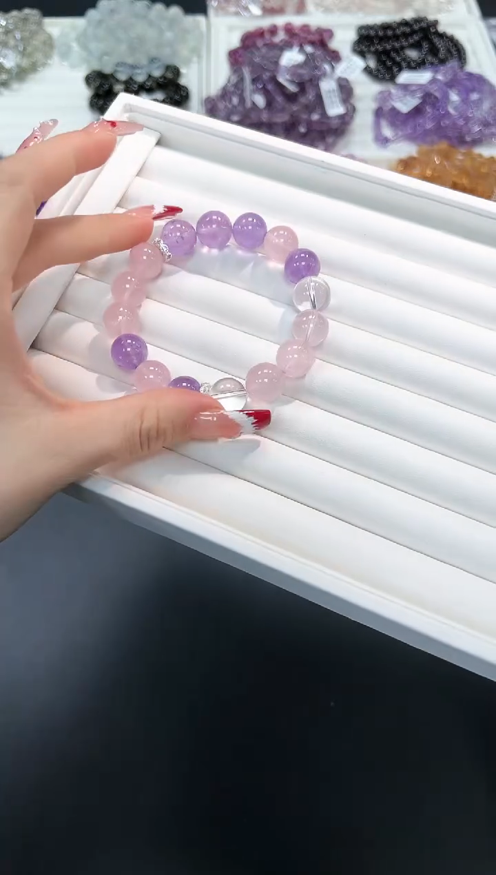 【闪购商品】水晶手串未镶嵌1h多样性发其一/1条默认微瑕