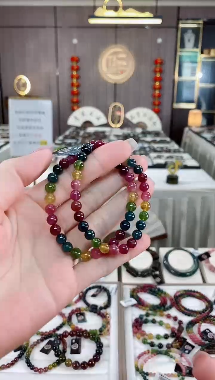 单圈手串6mm+未镶嵌碧玺（多样性发一条）hon