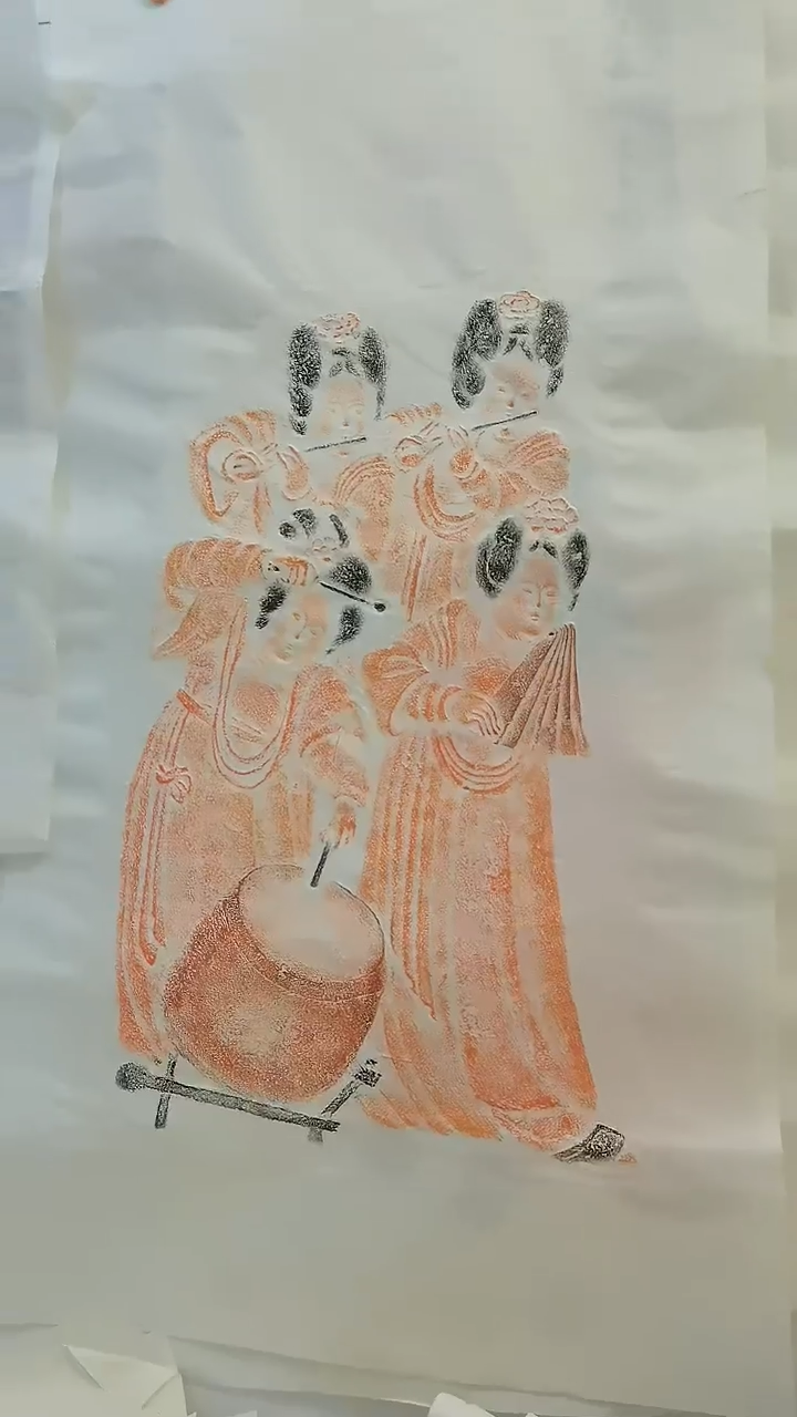 【闪购商品】昌化石印石奏乐图四尺