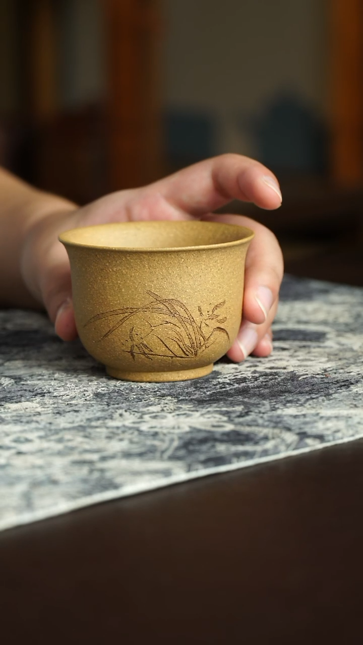 茶杯紫砂12号宜兴紫砂原矿作品心经杯100毫升
