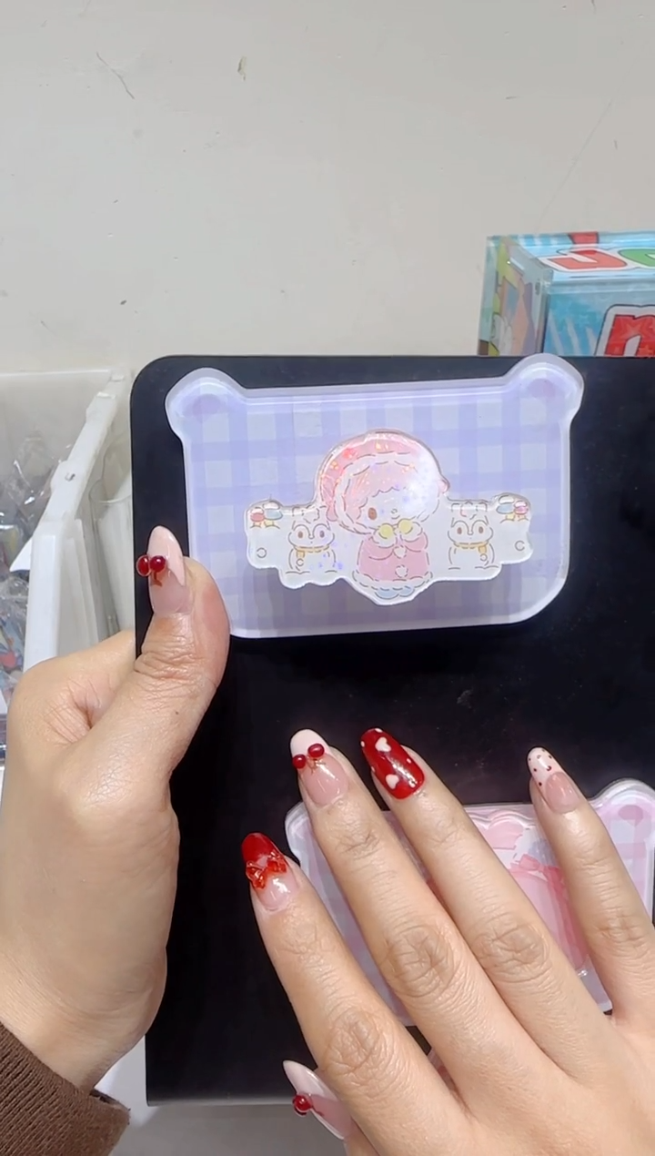 【小羊冰箱贴夹紫色系】