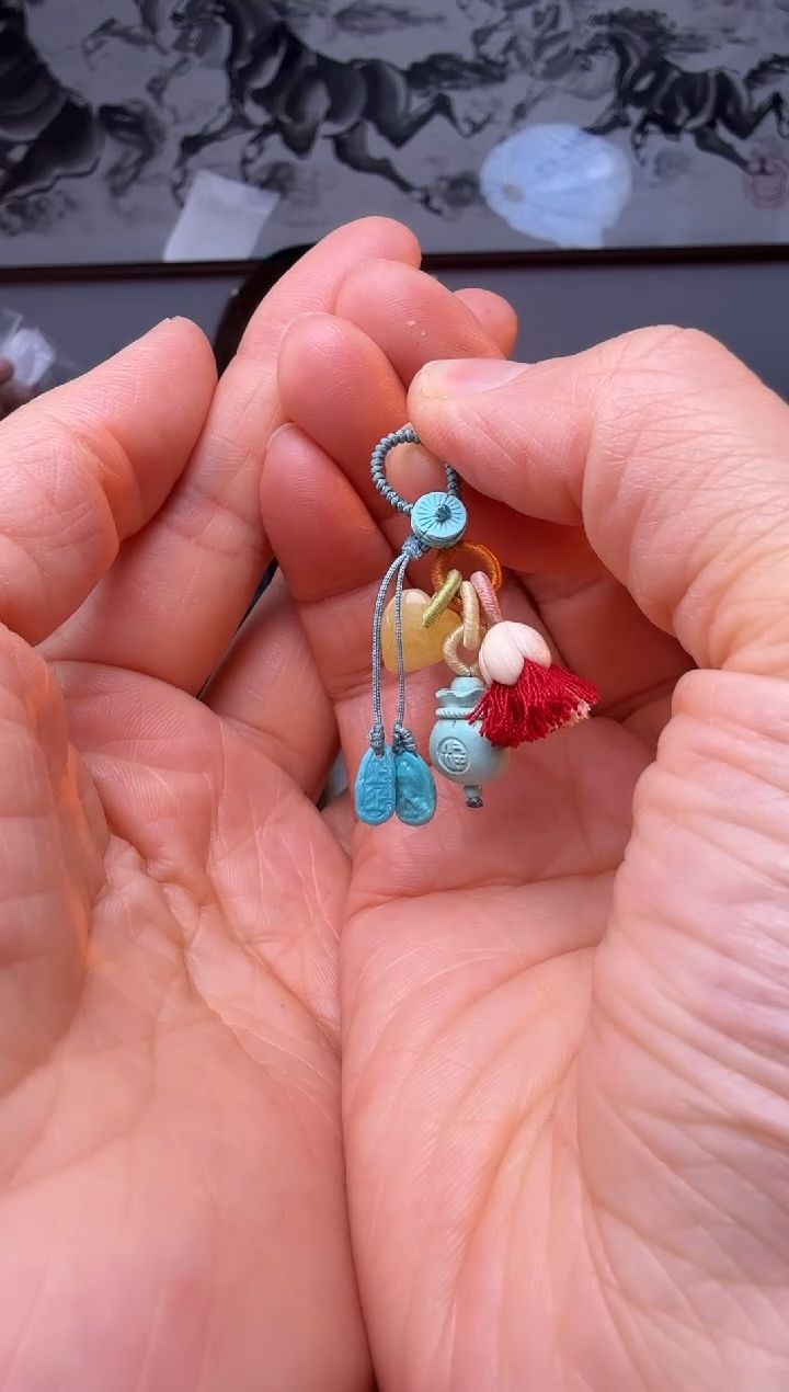 【闪购商品】绿松石提溜未镶嵌时尚百搭A1387