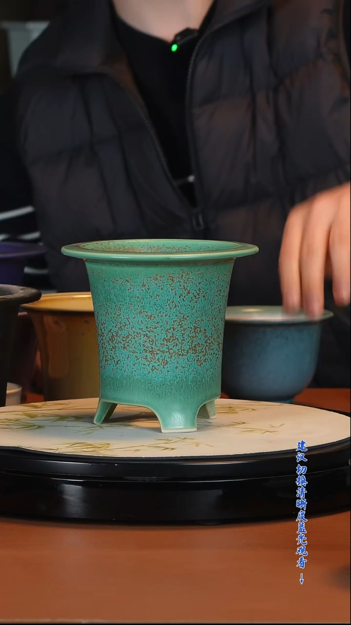 小*七陶瓷花盆 一物一拍 