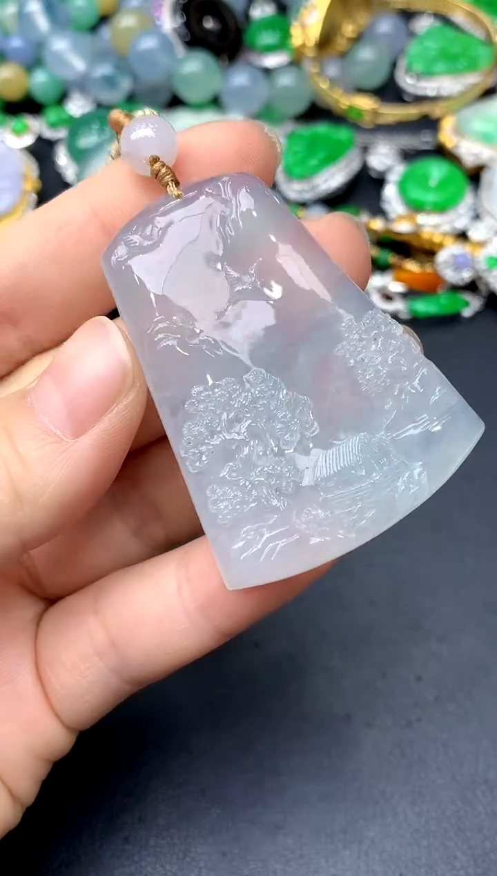 颈饰未镶嵌翡翠241-中国好珍宝