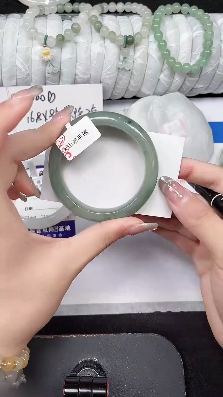 未镶嵌手镯石英质玉155-52/53