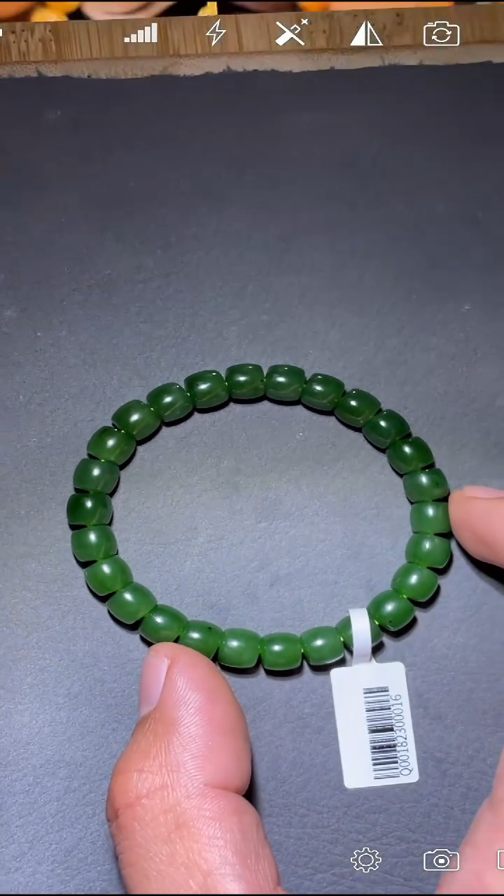 未镶嵌和田玉把件Q001823 直切珠手串卡8