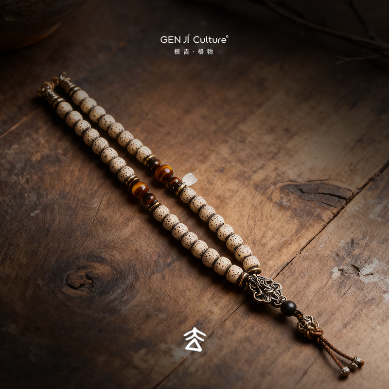 【根吉】星月黄虎眼多圈手串