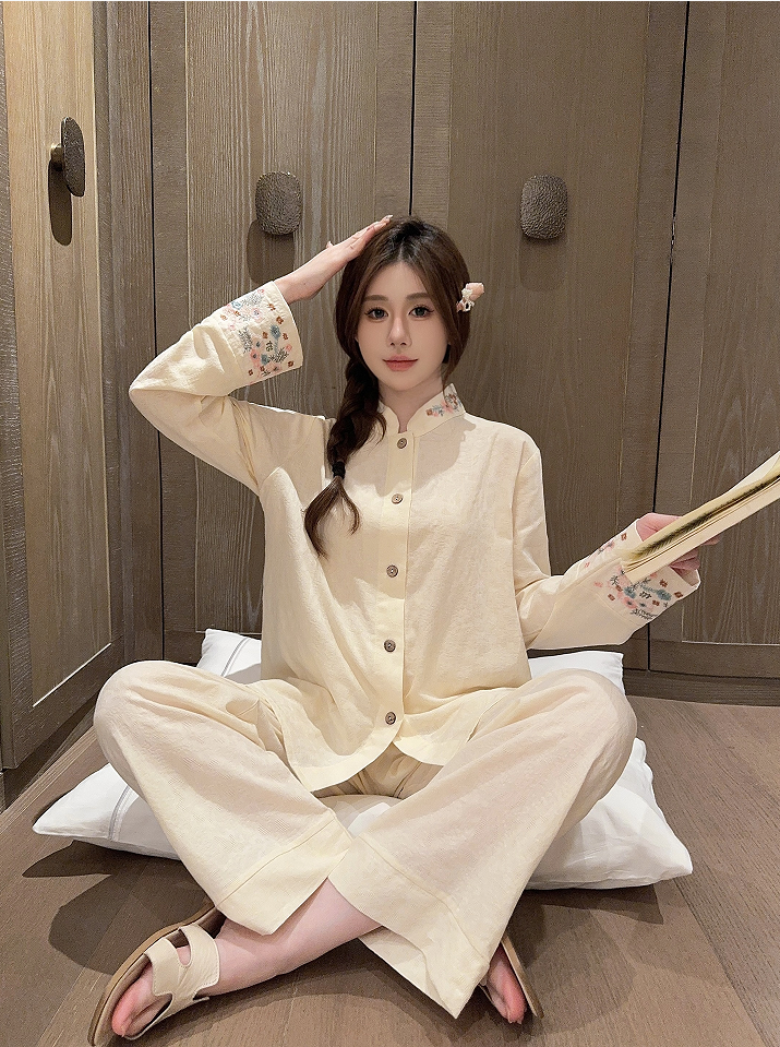 【亲-按编码下单！！】春夏款时尚薄款品质时尚女士睡衣睡裤套装韩版