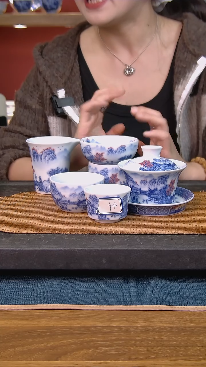  简装家用款8件套 白瓷陶瓷茶具