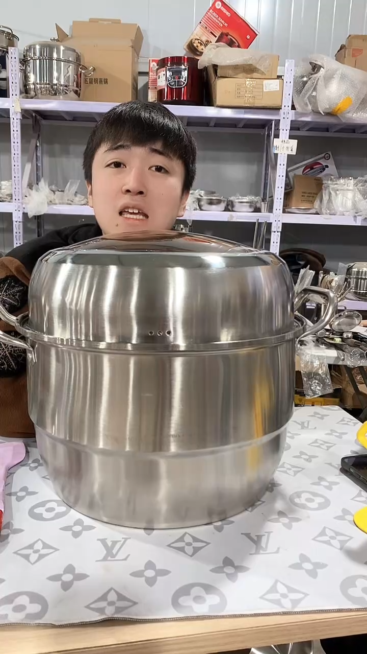 36双层蒸锅瑕疵 