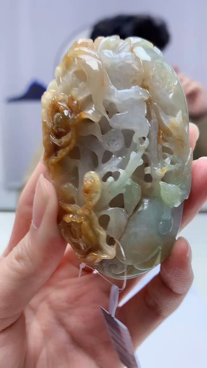 【闪购商品】定制翡翠未镶嵌4688zm-毛货赠珠链挂件155