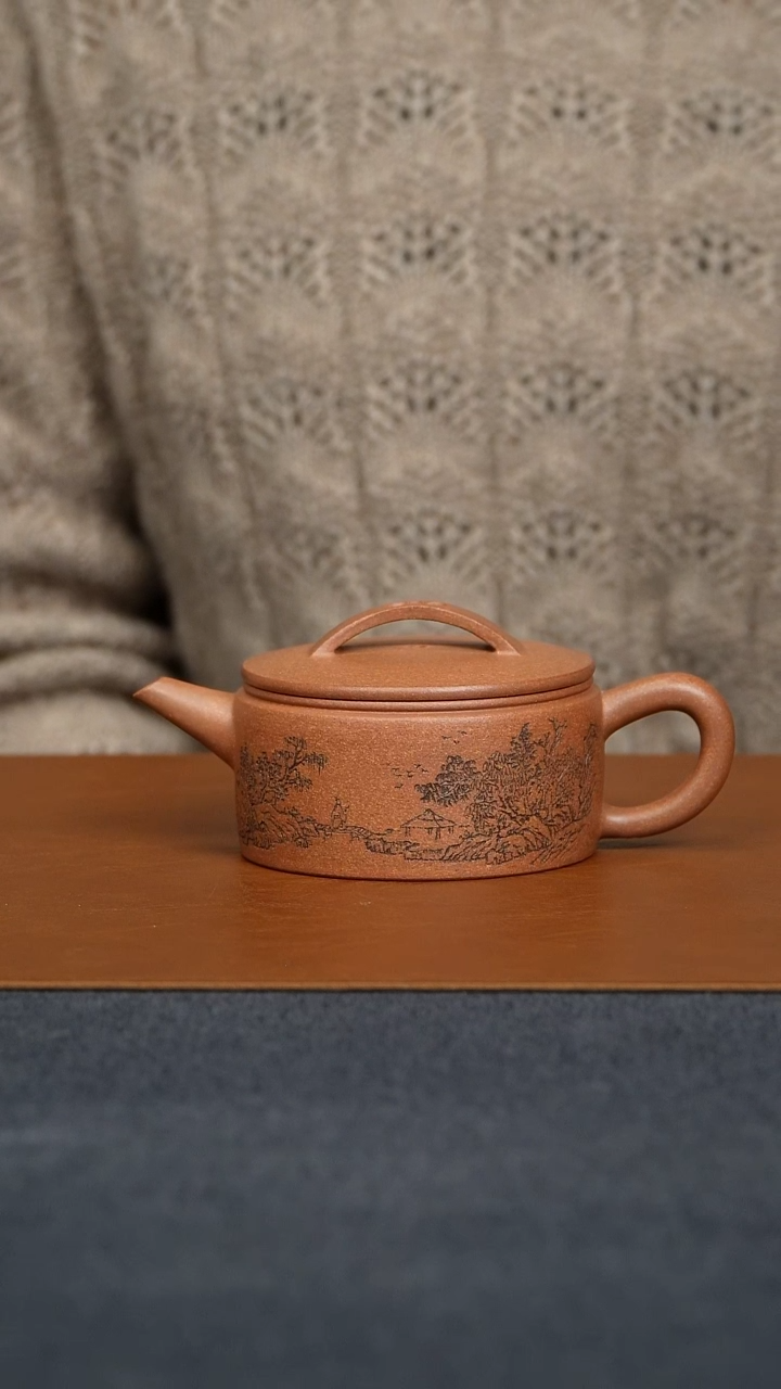 【闪购商品】段泥茶壶原矿零添加段泥汉瓦壶容量200毫升