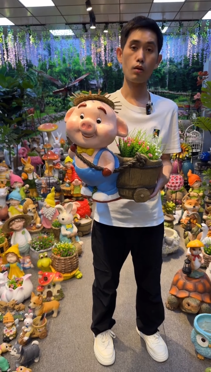 无花朵花园庭院摆件&00&