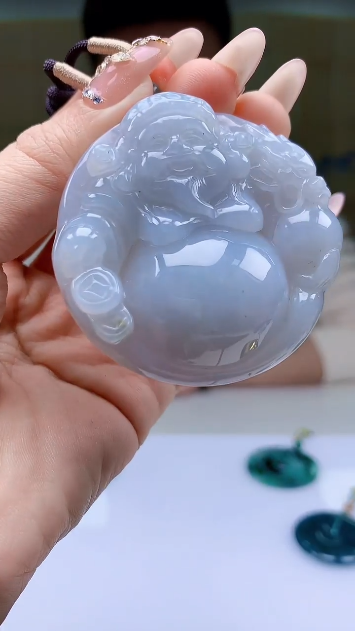 【闪购商品】定制翡翠未镶嵌4990ty-毛货挂件138