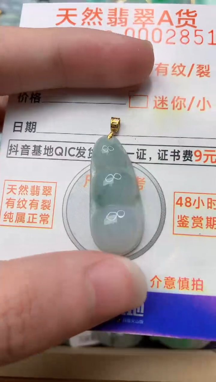 【闪购商品】翡翠颈饰18K金镶嵌4............