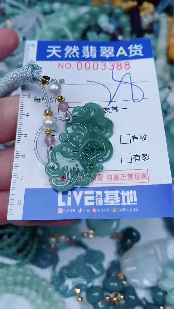 翡翠未镶嵌颈饰00003388