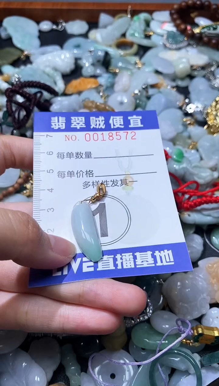 翡翠未镶嵌颈饰闪购0018572