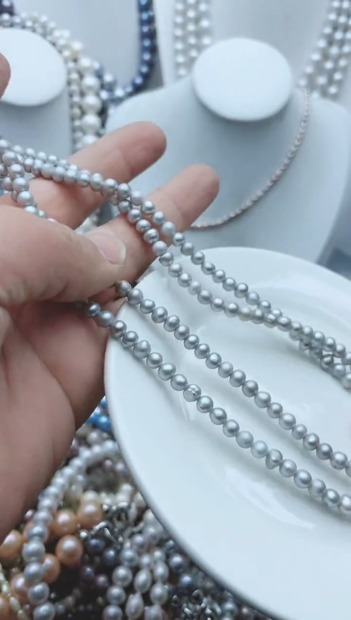 【闪购商品】淡水珍珠颈饰钛钢1