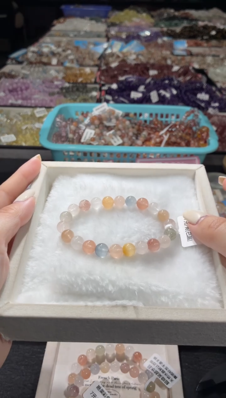 未镶嵌手链水晶108号 多样性发一Y  8+