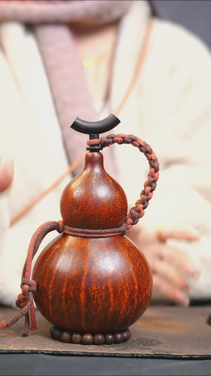 【闪购商品】XS294大漆酒葫芦不包手串及旋转底座