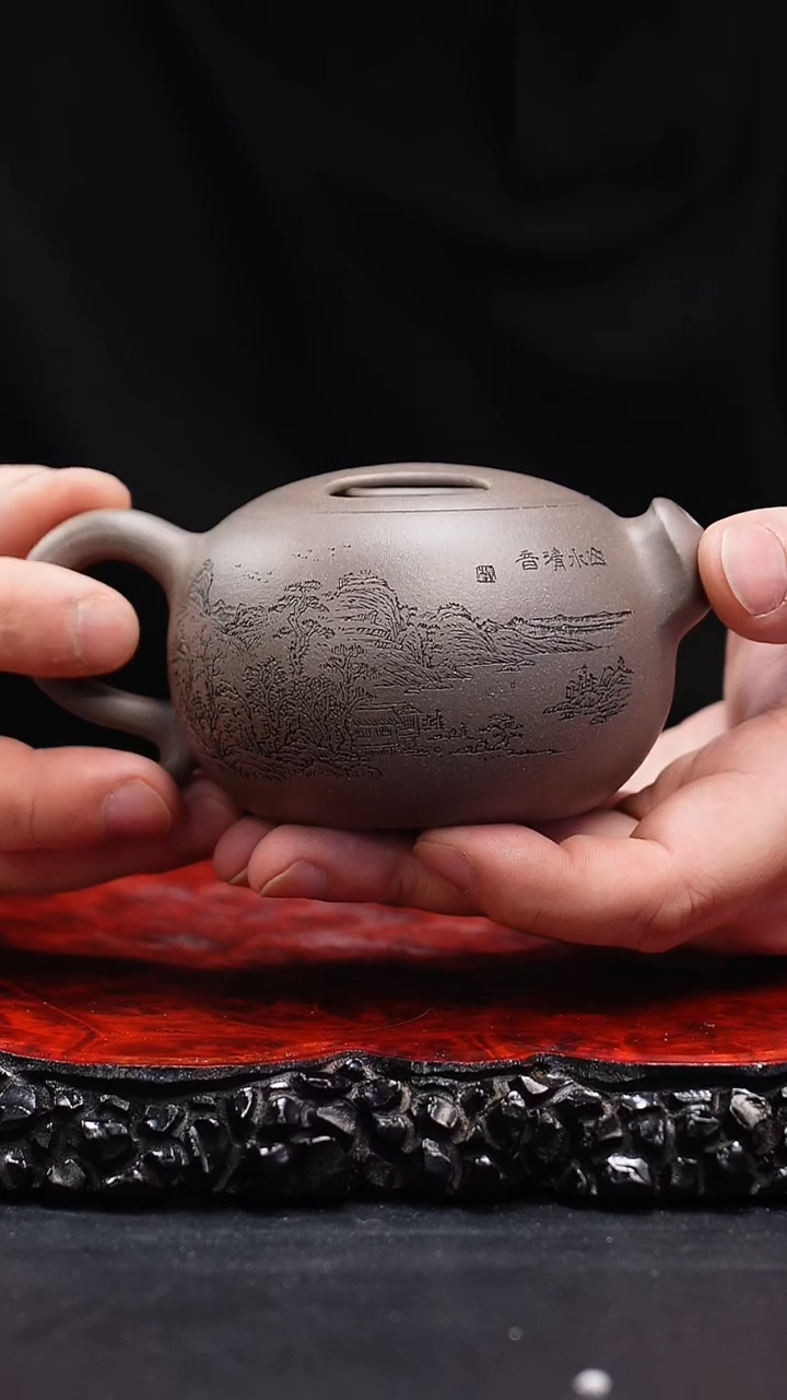 【闪购商品】紫砂茶壶55cc 牛盖,MRZ,青段