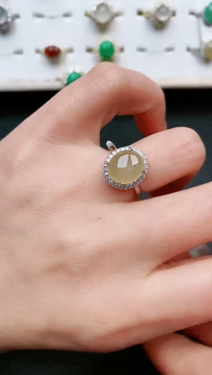 【闪购商品】翡翠戒指银S925镶嵌.....