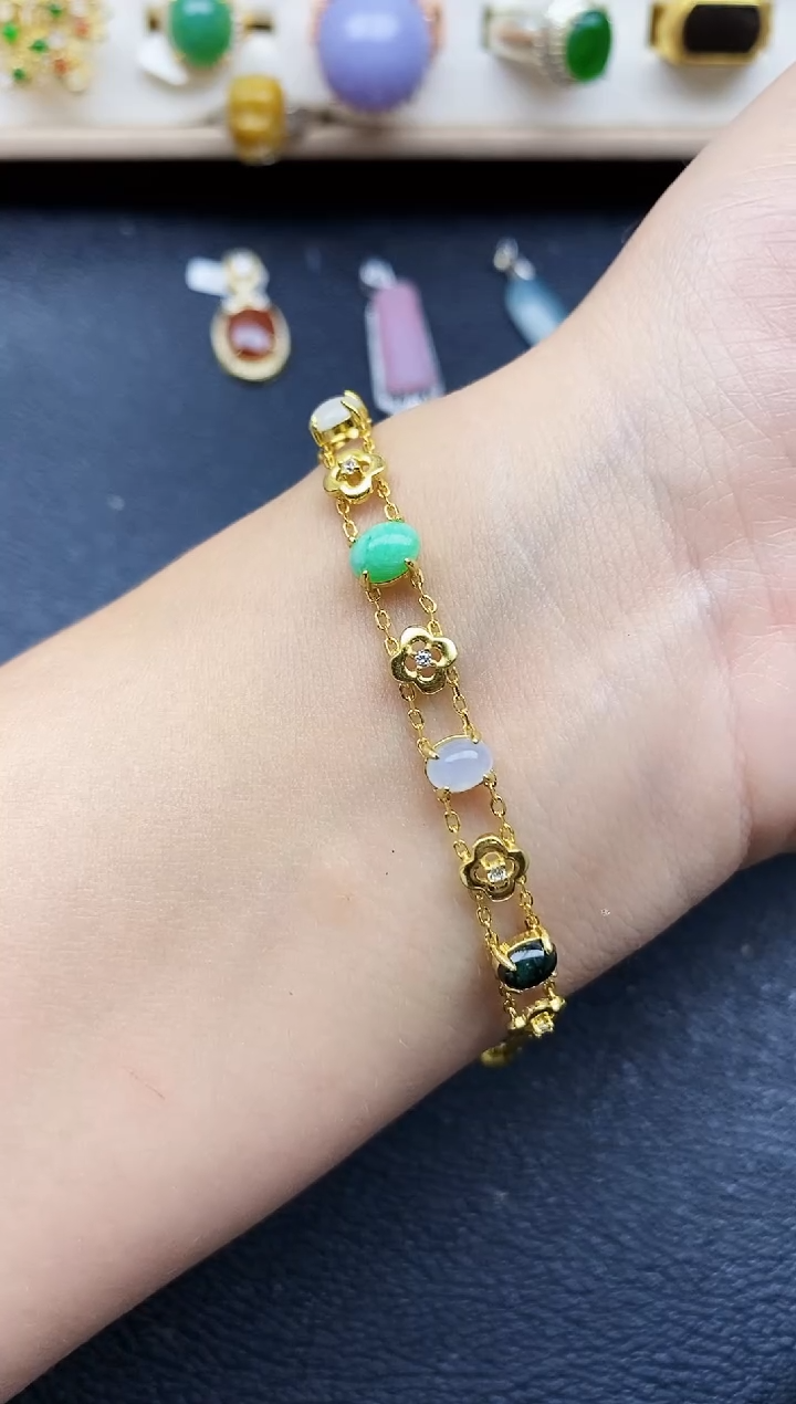 【闪购商品】翡翠戒指银S925镶嵌11111