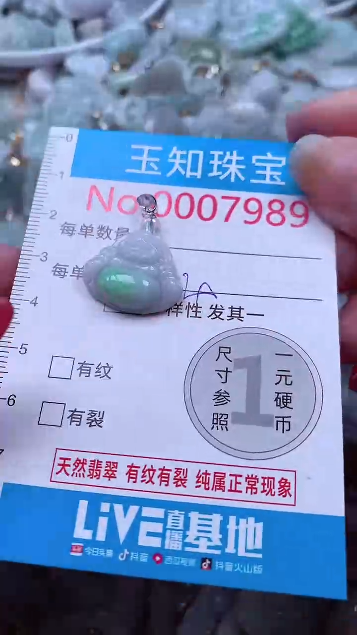 吊坠(不含链)未镶嵌翡翠7989