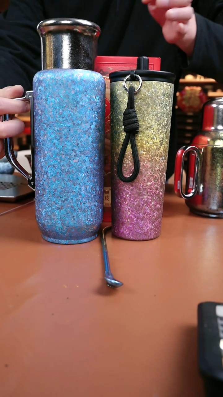 1辉哥粉丝福利大冰花大壶+2019皮皮+纯钛吸管杯+纯钛吸管 蓝色