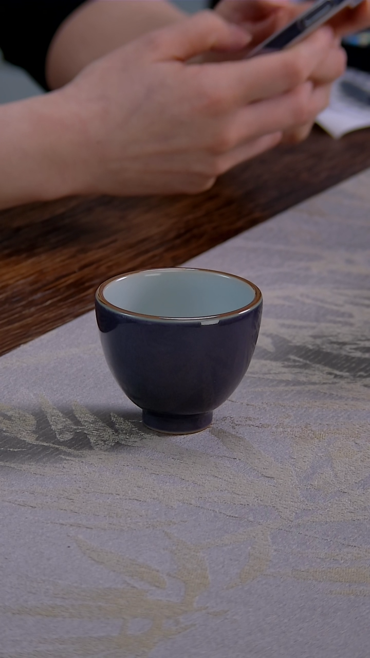 【闪购商品】拾玉黛紫鸡心杯........