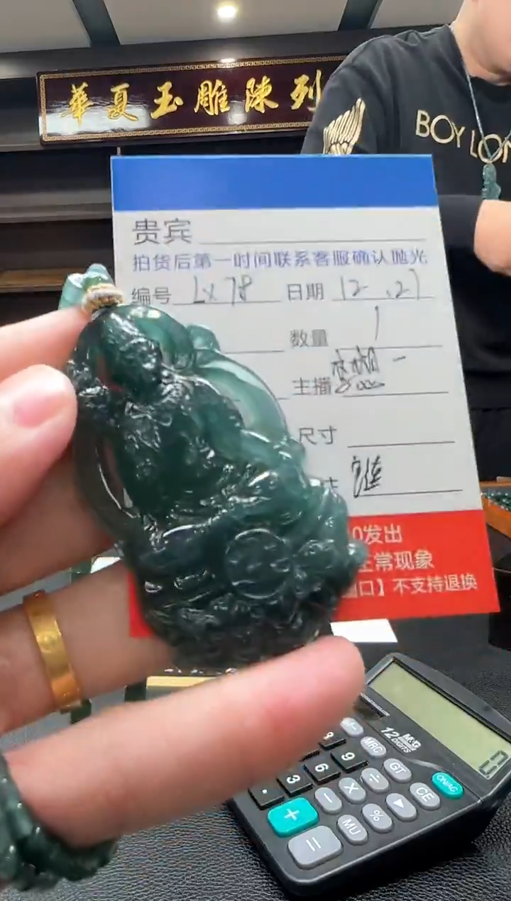 未镶嵌定制翡翠LX78翡翠吊坠赠珠链-多样性发其一