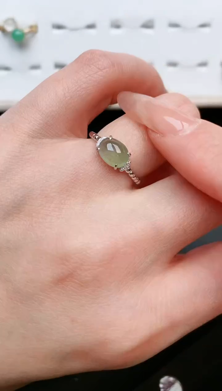 【闪购商品】翡翠戒指银S925镶嵌......