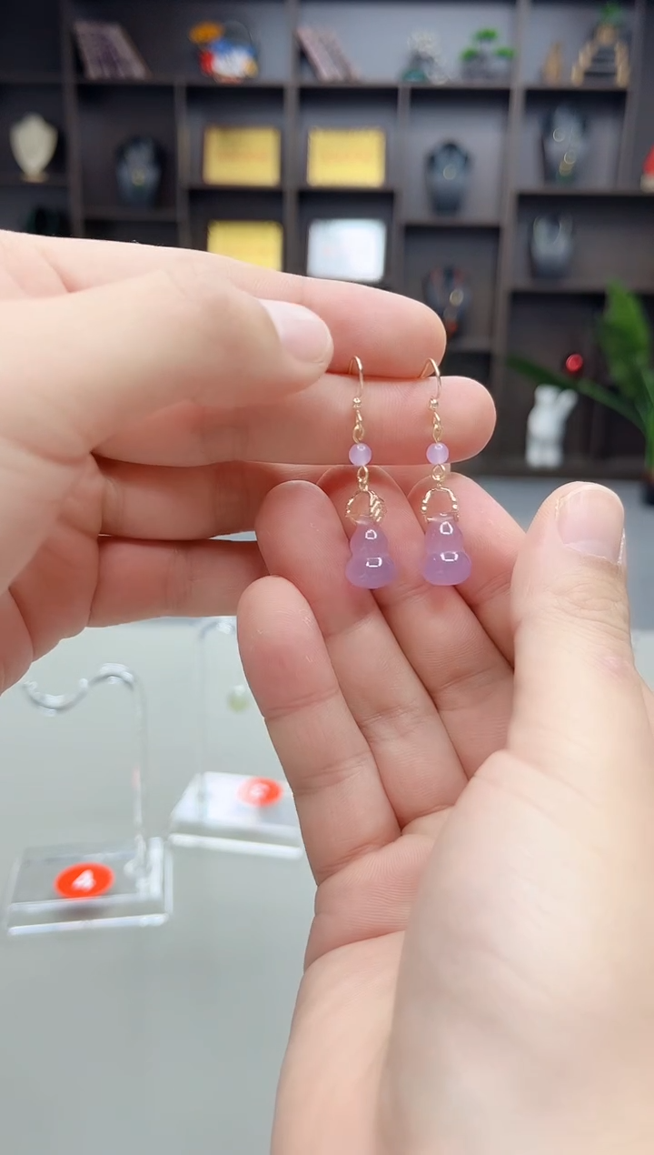 未镶嵌耳饰玛瑙/玉髓Z01