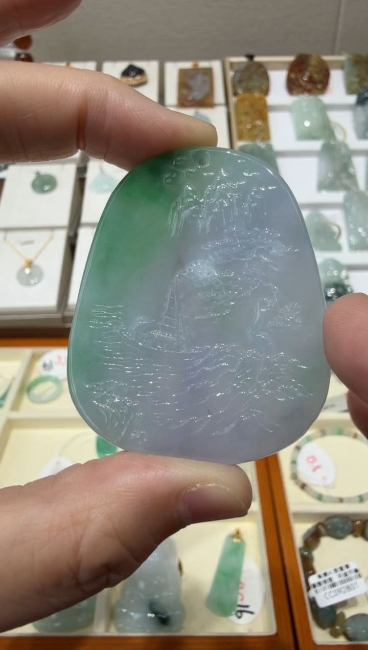 未镶嵌挂件翡翠A货翡翠多样性孤品