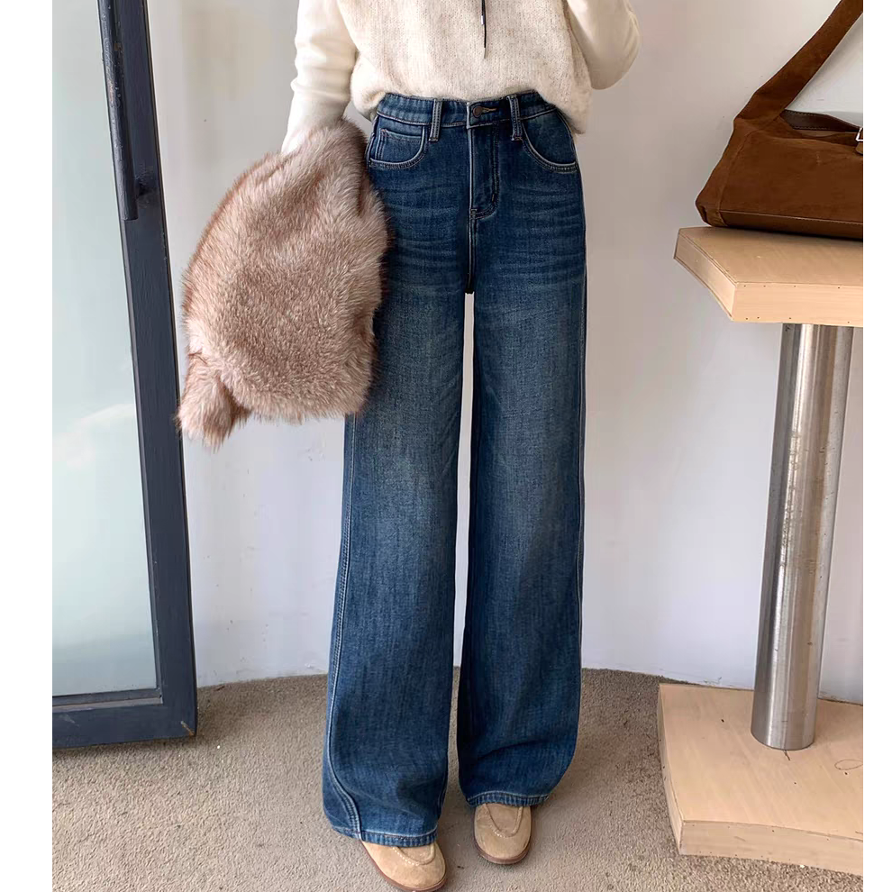 高个子“标杆裤” 喇叭裤  时尚爆款潮流加绒显瘦直筒百搭