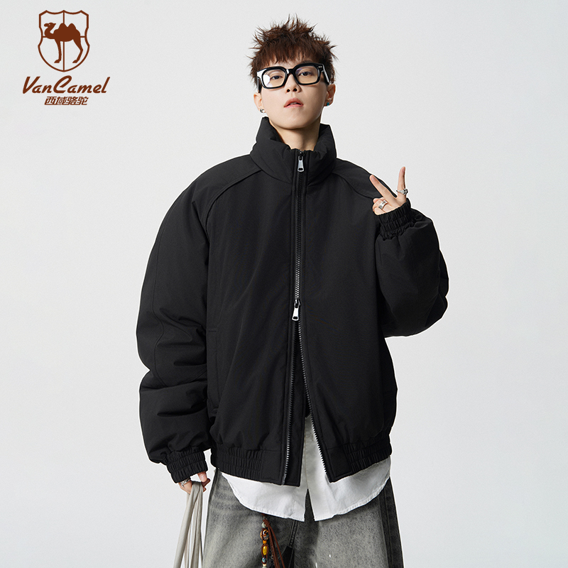 【仁汇优品X】VANCAMEL/西域骆驼情侣百搭立领冬季羽绒服YFS2512