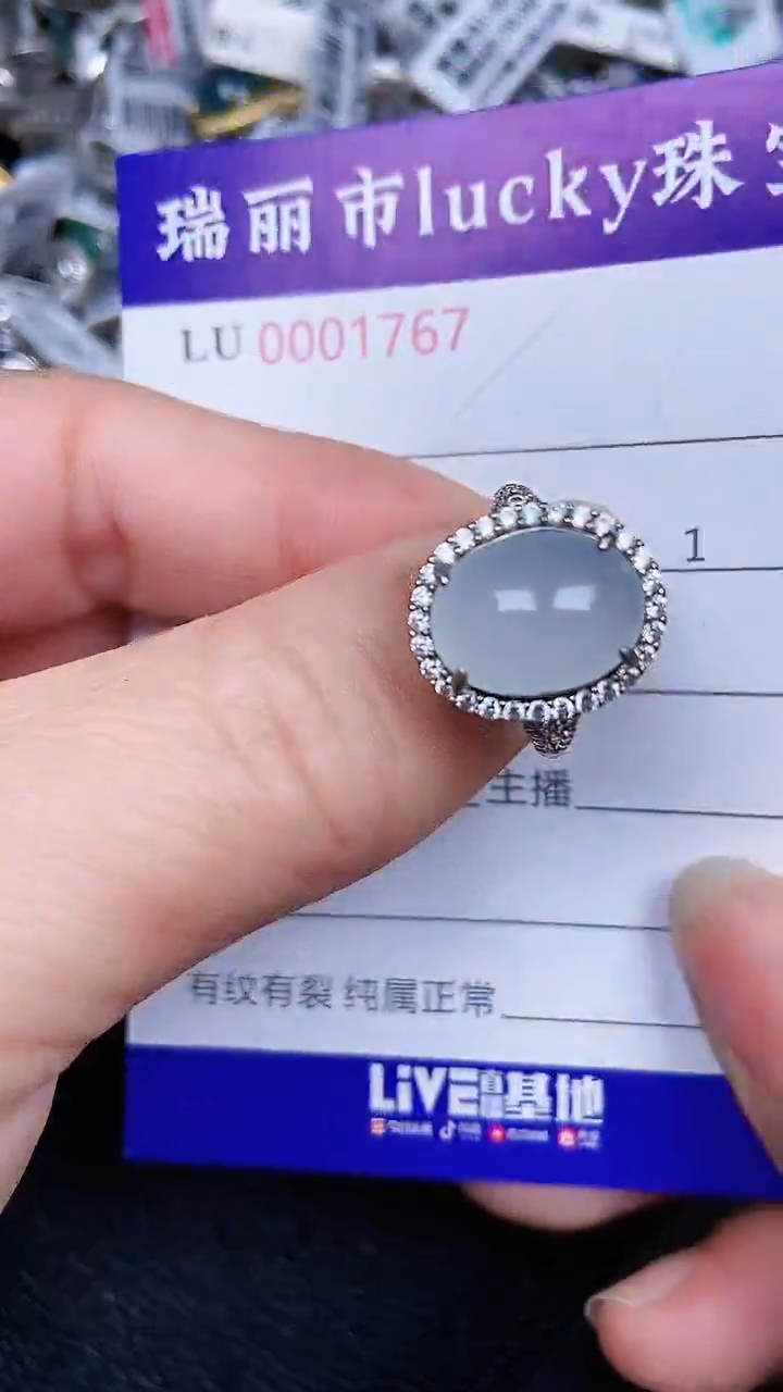 颈饰银S925镶嵌翡翠1767