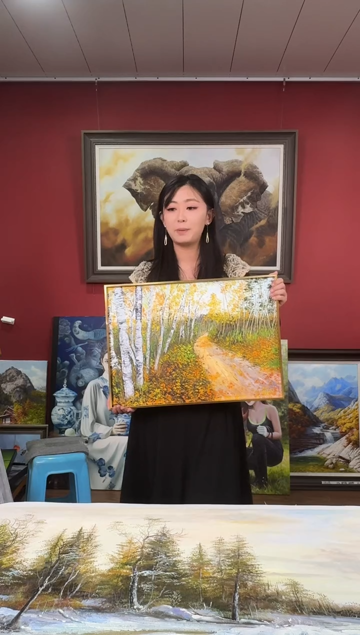 油画【219号】约53*35cm丨朝鲜原创纯手绘孤品油画丨顺丰包邮