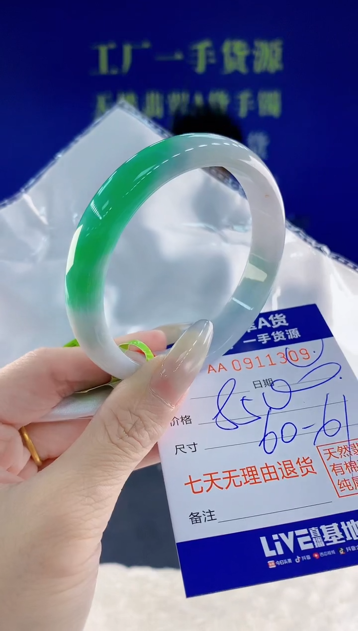未镶嵌手镯翡翠09天然翡翠A货