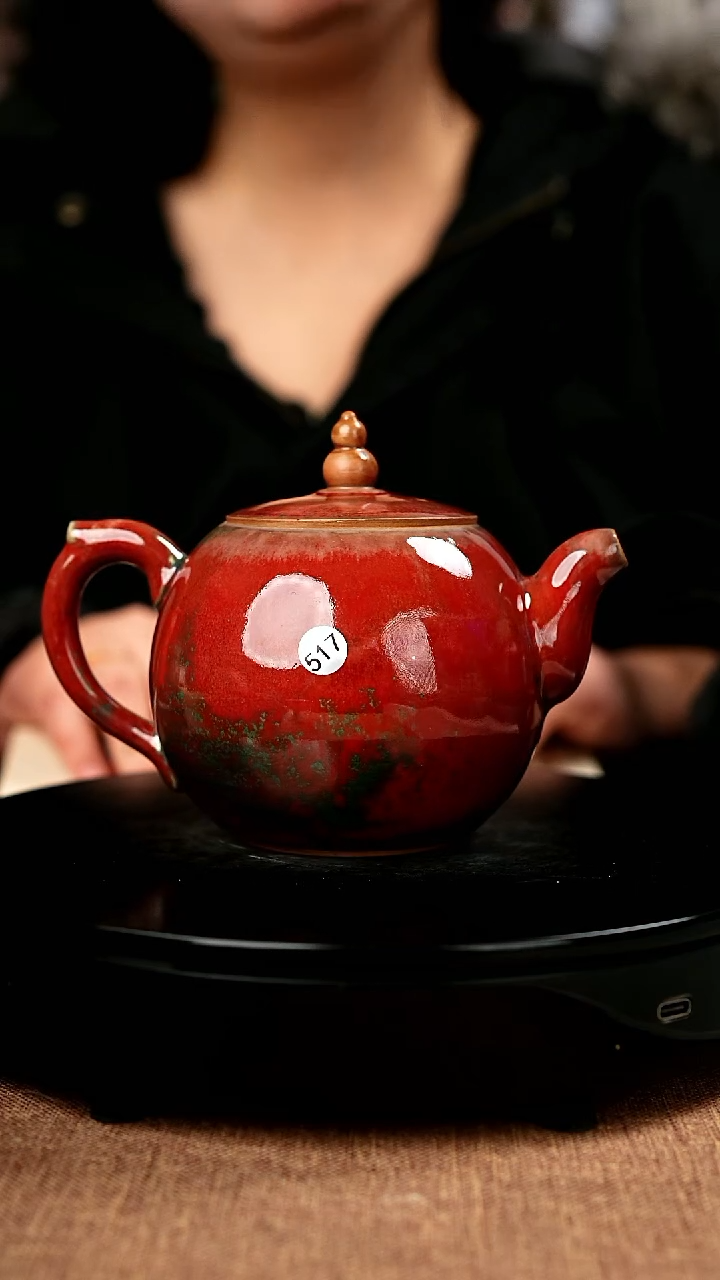 【闪购商品】517#国工一级品原矿钧瓷炉钧釉福禄壶