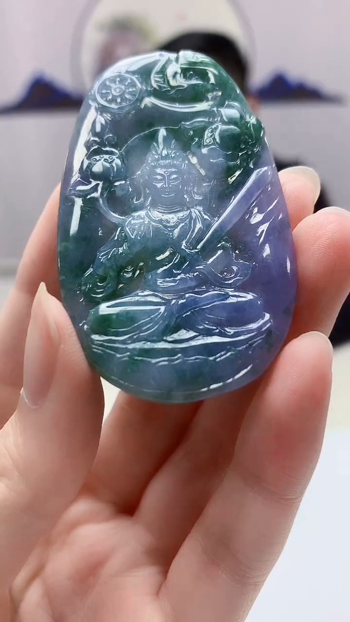 【闪购商品】定制翡翠未镶嵌5152zm-毛货挂件人物369